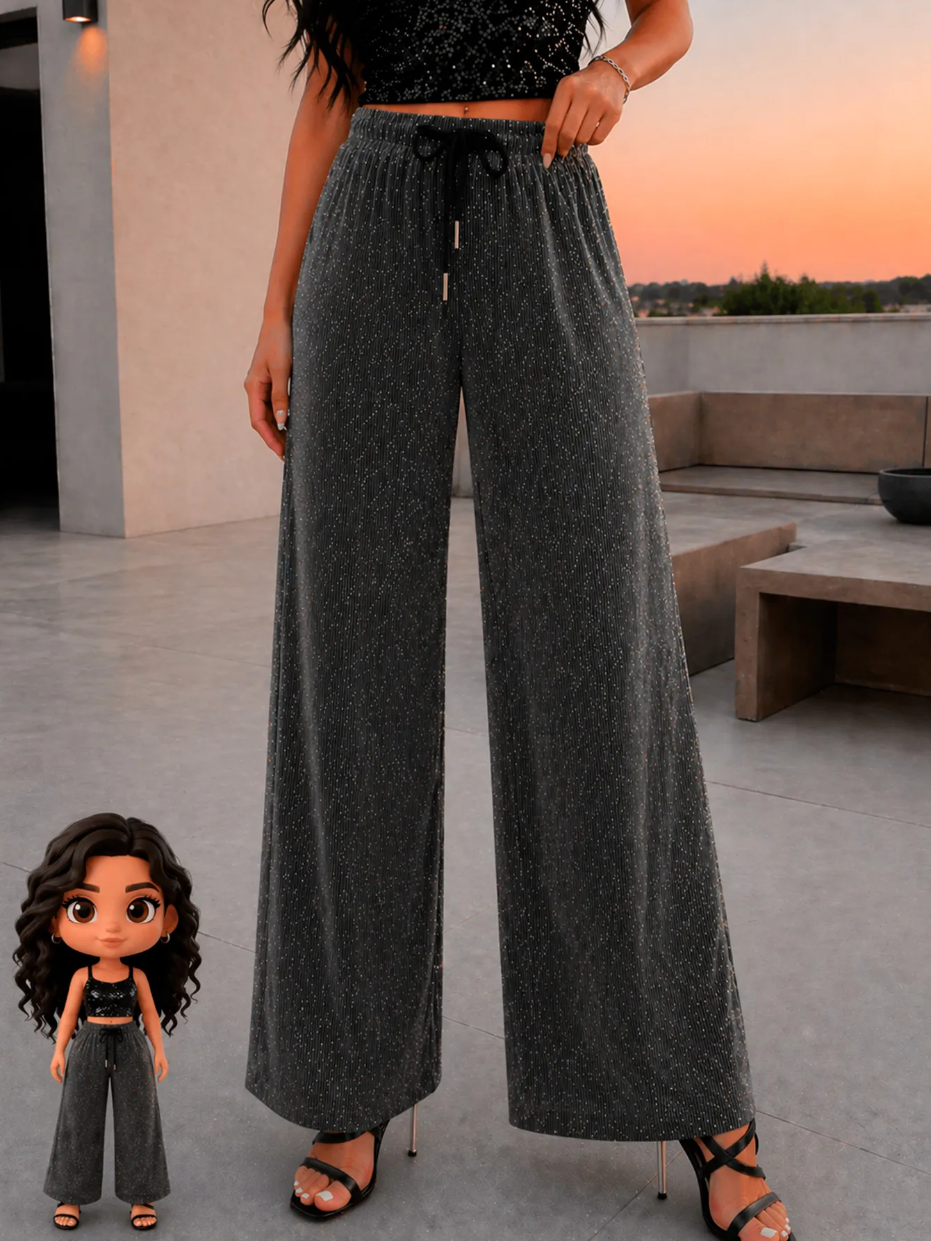 OJ9009 PANTALON BRILLOS 11124